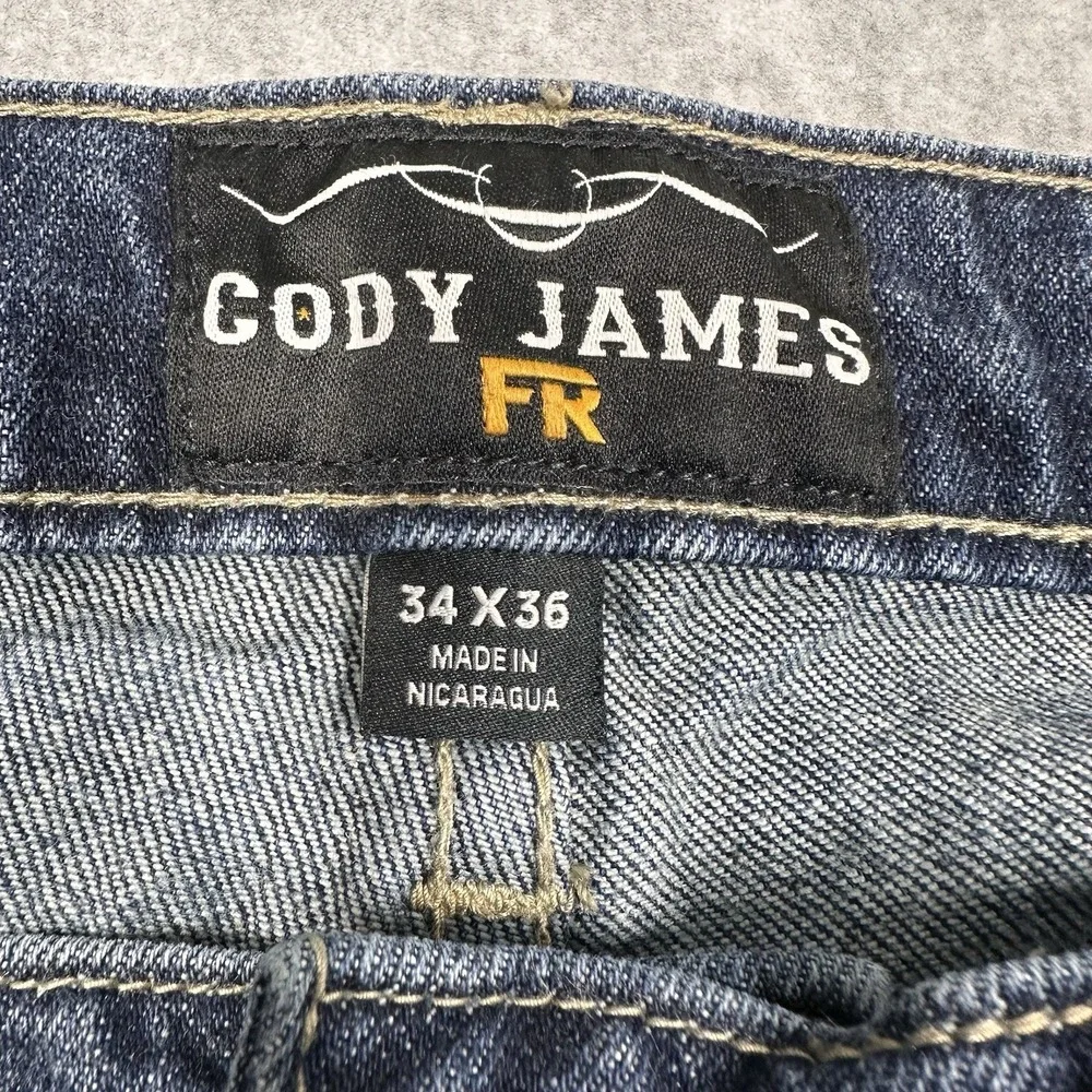 Cody James Fire Resistant FR Bootcut Jeans Men's 34x36 Dark Wash Denim NFPA 2112